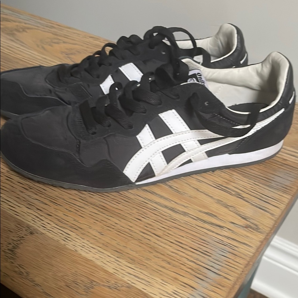 Onitsuka Tiger by Asics Black and White Athletic Shoes